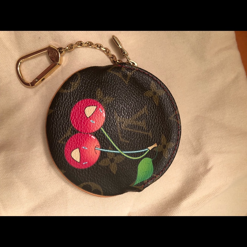 Sold! LOUIS VUITTON Monogram Cerises Round Coin